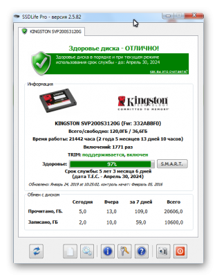 Kingston SVP200S3120G 24.01.2019, SSDLife Pro 2.5.82.png